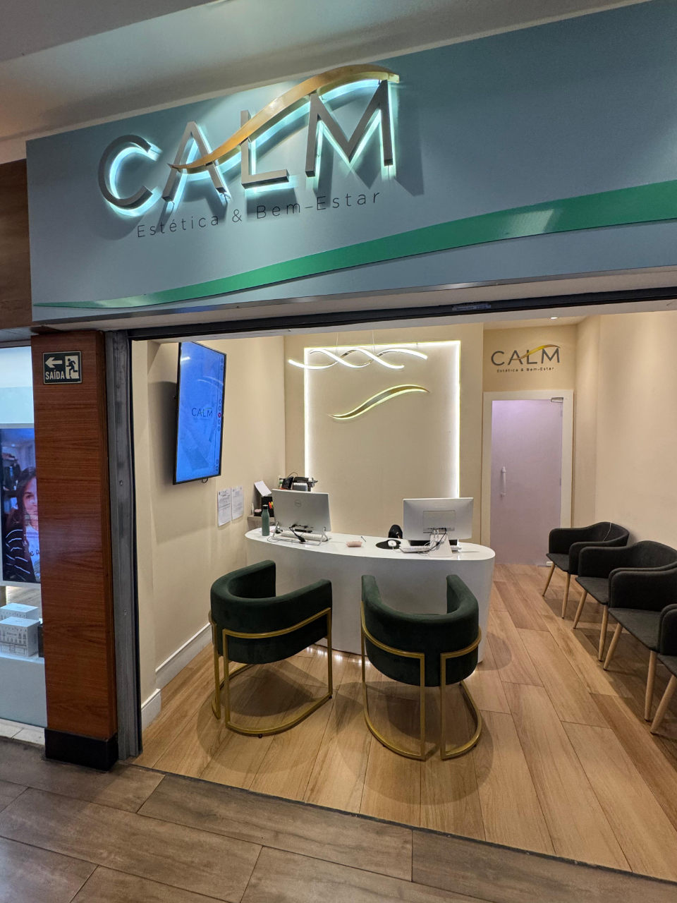 Fachada da CALM Estética & Bem-Estar